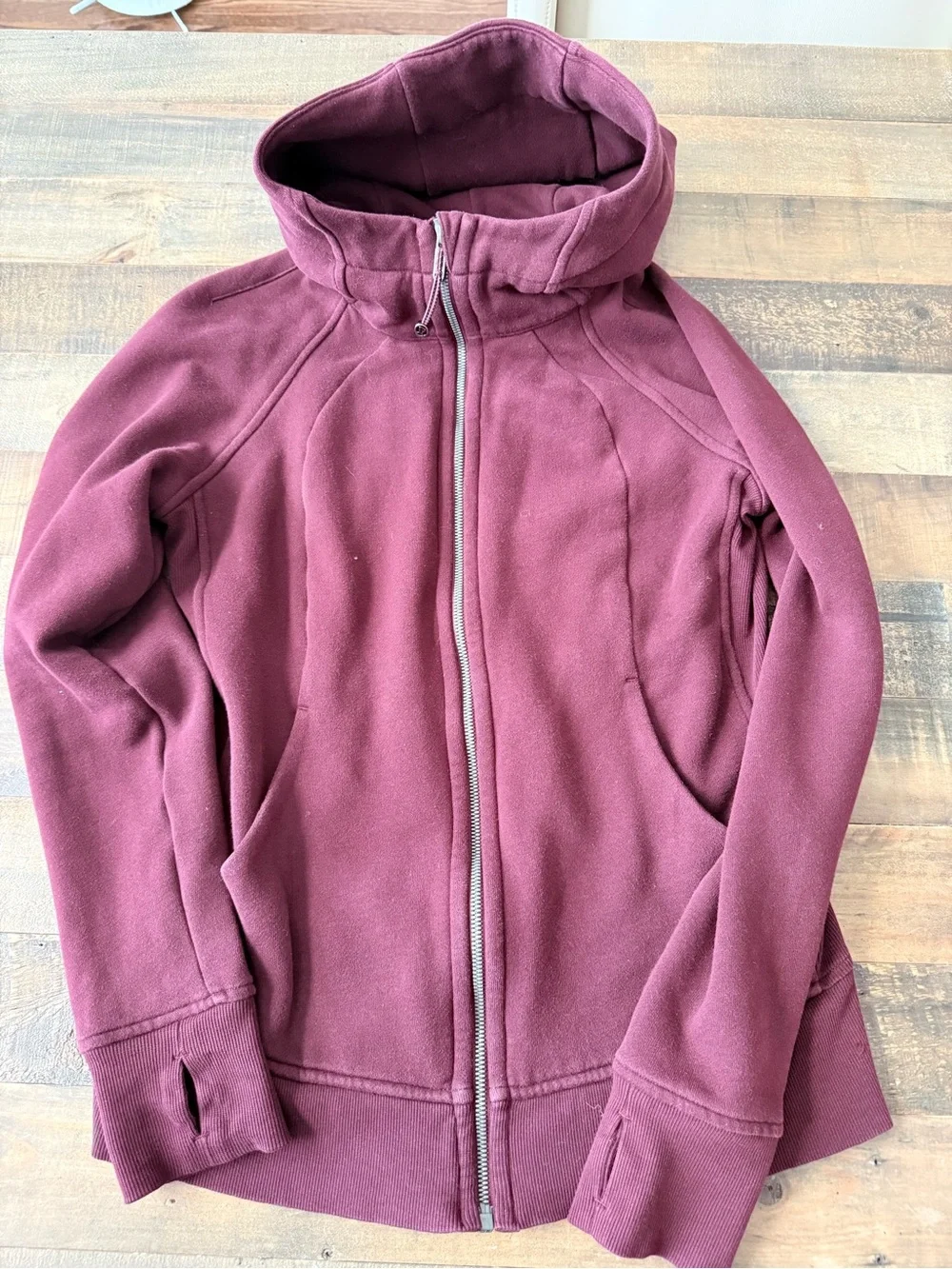 lululemon athletica mauve zip hoodie